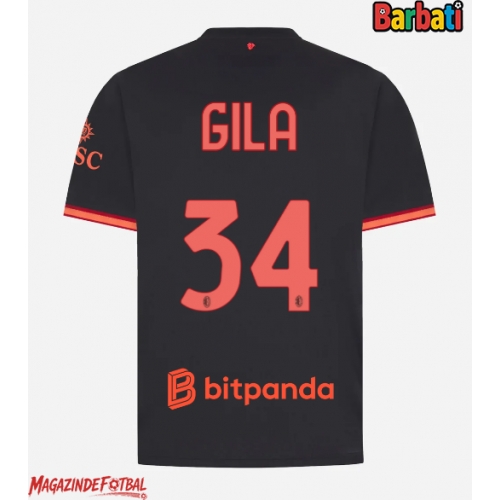 AC Milan Mario Gila #34 Tricou Fotbal Replică 2026-27 Barbati Treilea AC Milan Mario Gila #34 Tricou Fotbal Replică 2026-27 Barbati Treilea